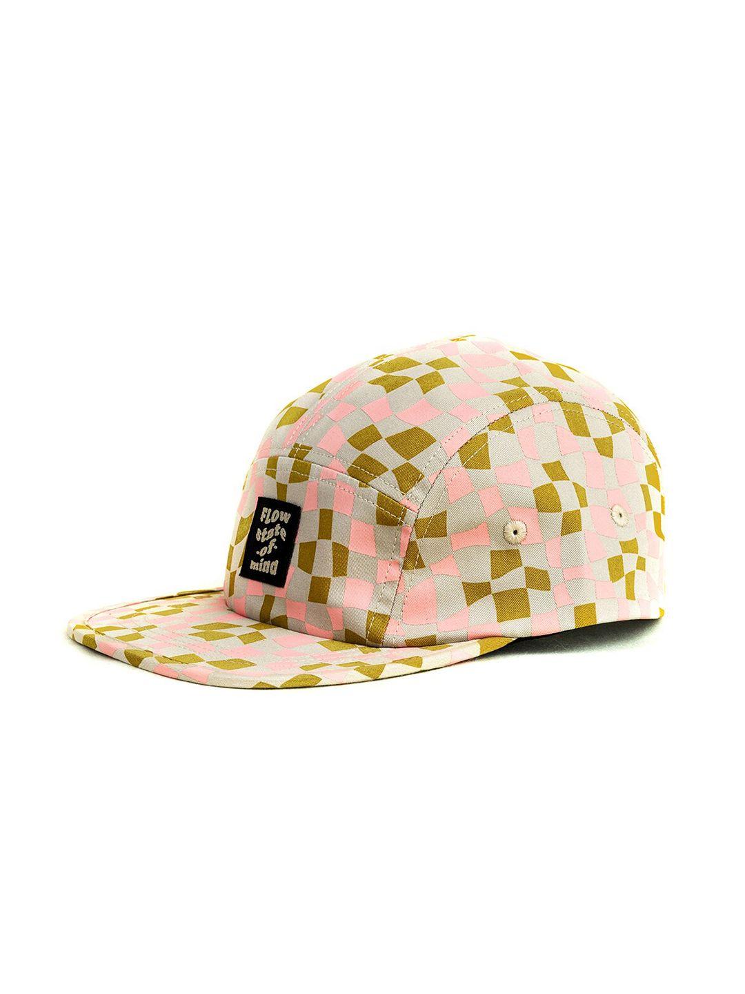 the mad hatters printed cotton snapback cap