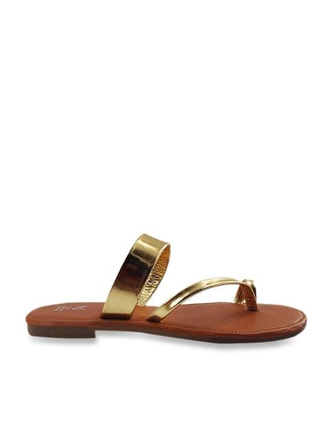 the madras trunk women's comet golden toe ring sandals