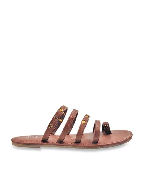 the madras trunk women's ira brown toe ring sandals