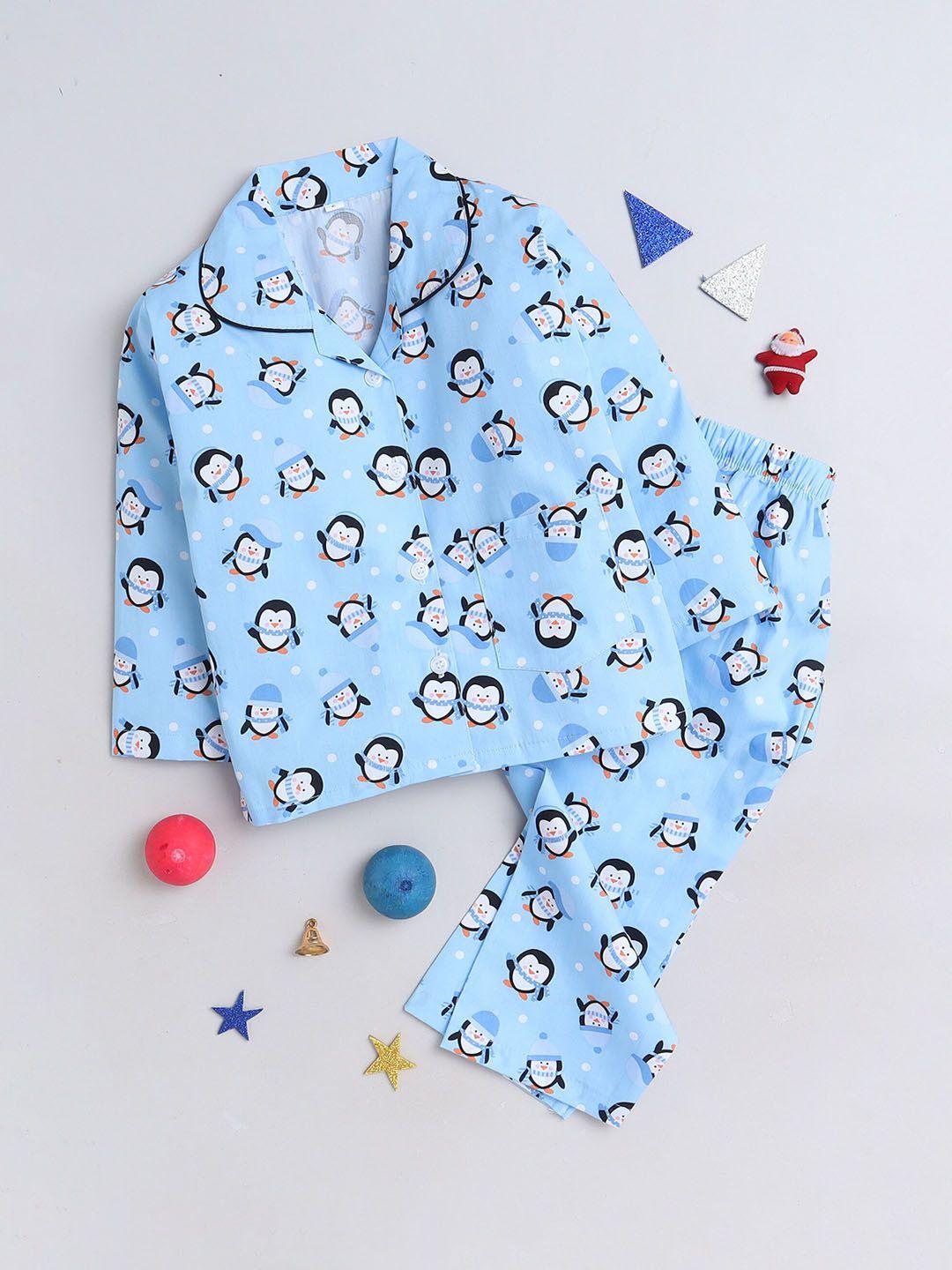 the magic wand kids conversational printed pure cotton shirt with pyjamas