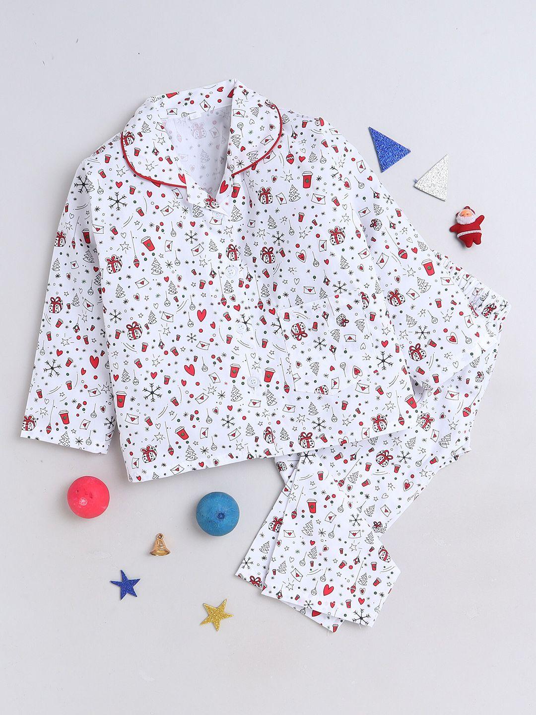 the magic wand kids conversational printed pure cotton shirt with pyjamas