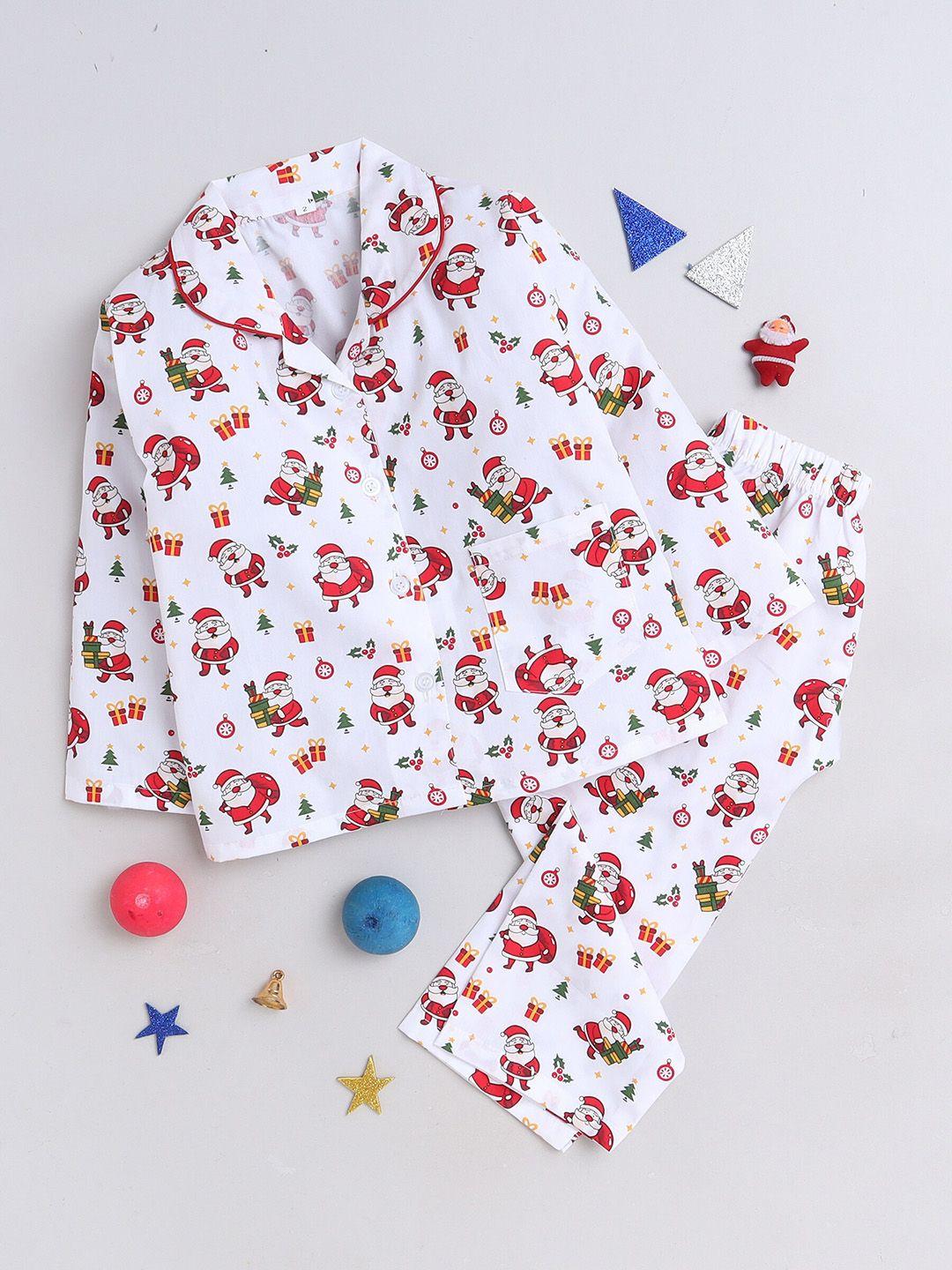 the magic wand kids conversational printed pure cotton shirt with pyjamas
