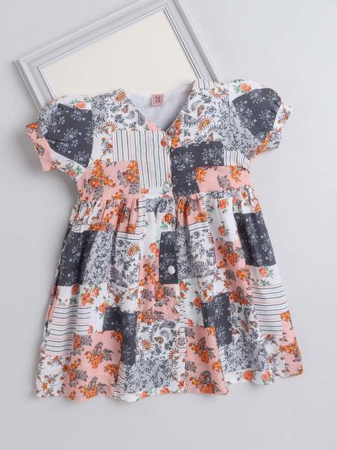 the magic wand kids multicolor printed dress