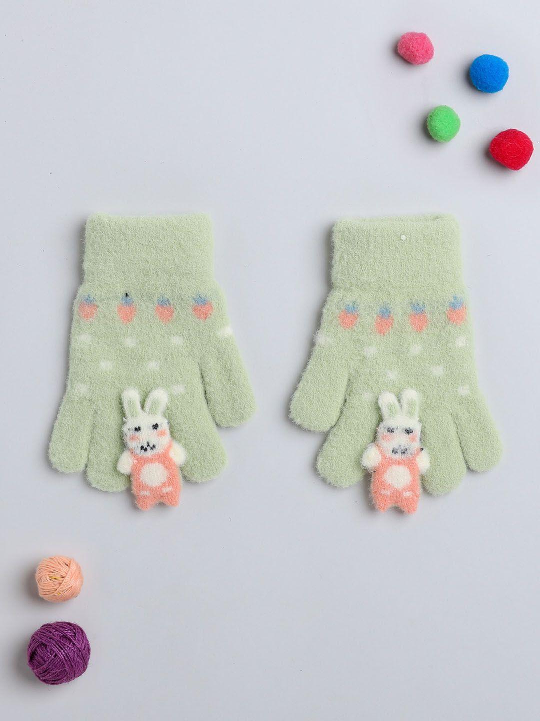 the magic wand kids patterned woollen hand gloves