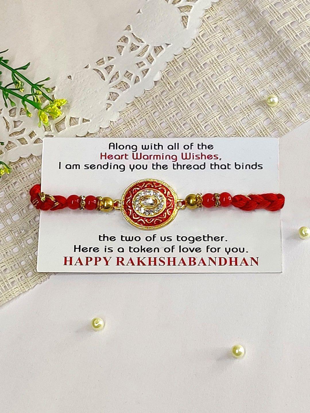 the magic wand kids stone studded charm rakhi