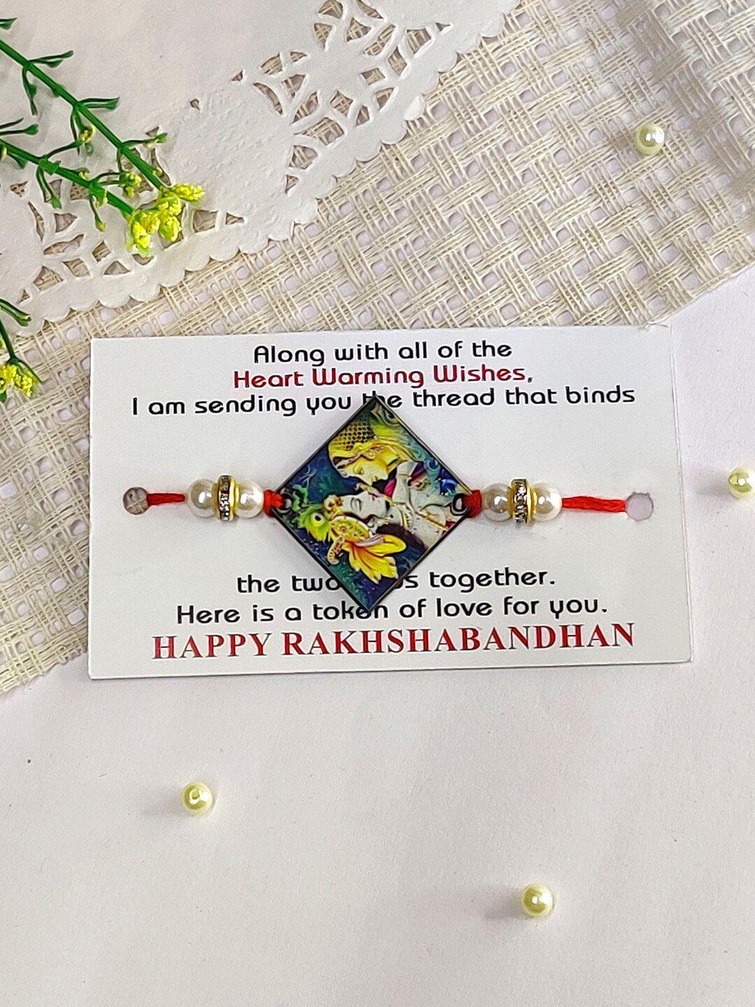 the magic wand radha krishna charm rakhi