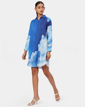 the maldives linen shirt dress