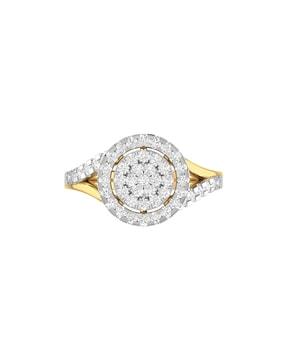 the malika 18 kt yellow gold diamond ring