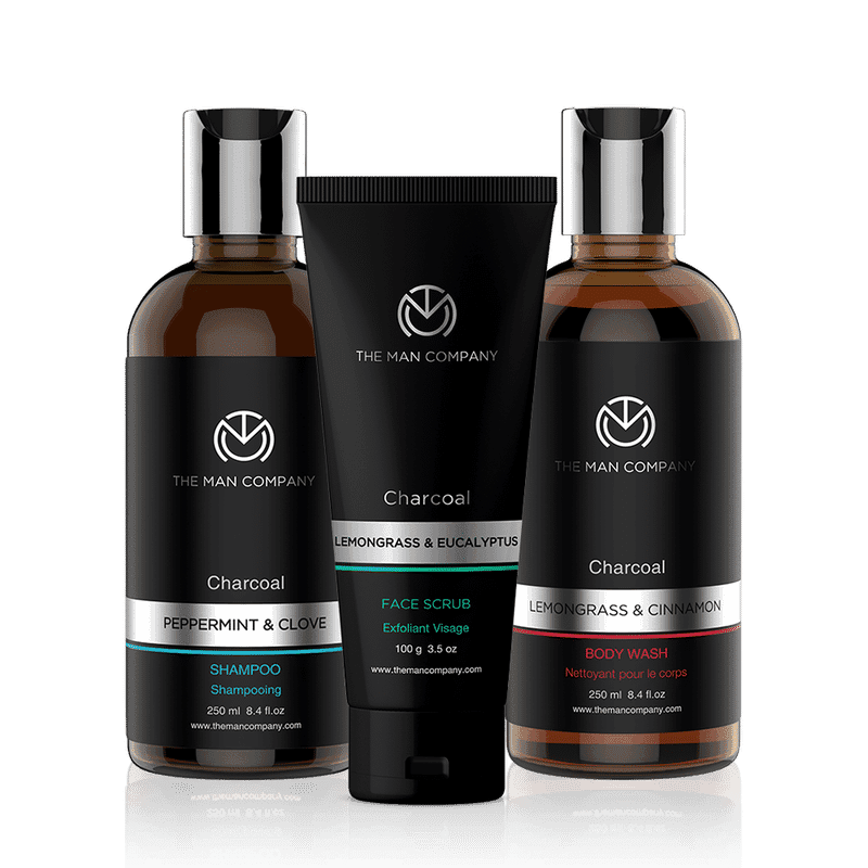 the man company charcoal cleansing trio