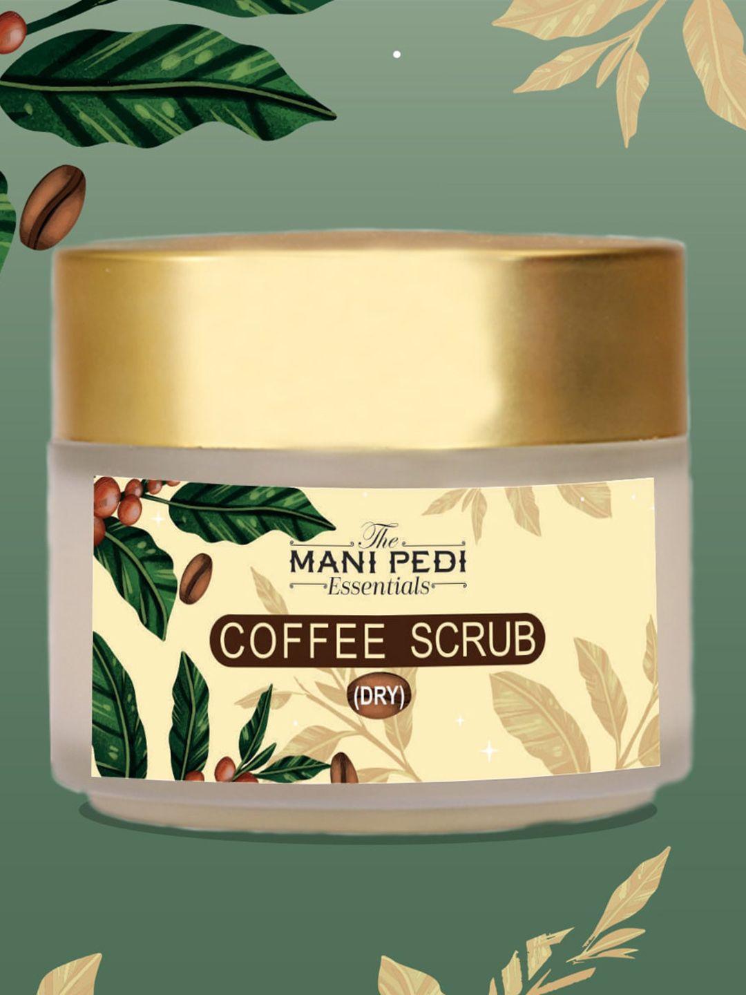 the mani pedi essentials dry coffee body scrub for tan removal & soft-smooth skin - 100gm
