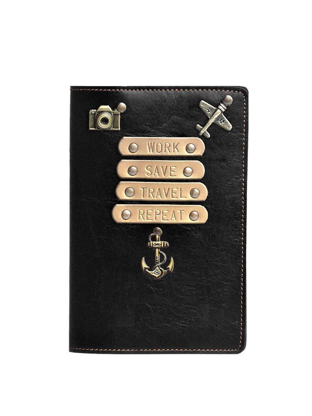 the messy corner  vegan leather passport cover