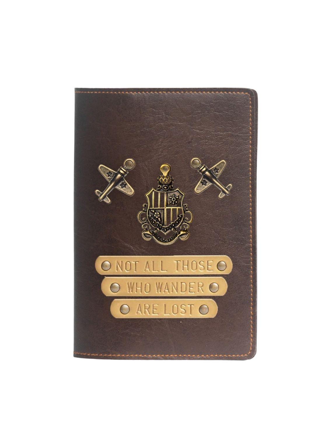 the messy corner embellished vegan leather passport cover