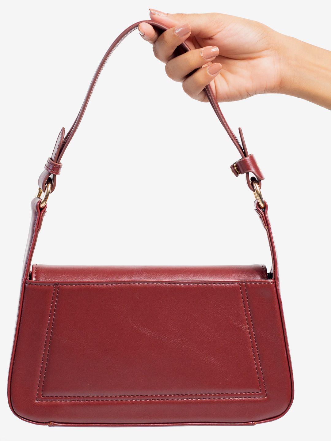 the messy corner leather structured shoulder bag