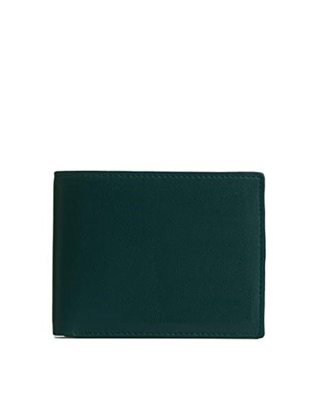 the messy corner men solid two fold wallet