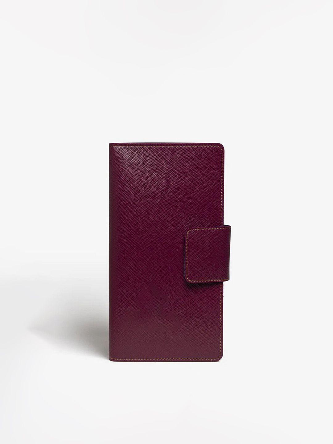 the messy corner solid two fold wallet