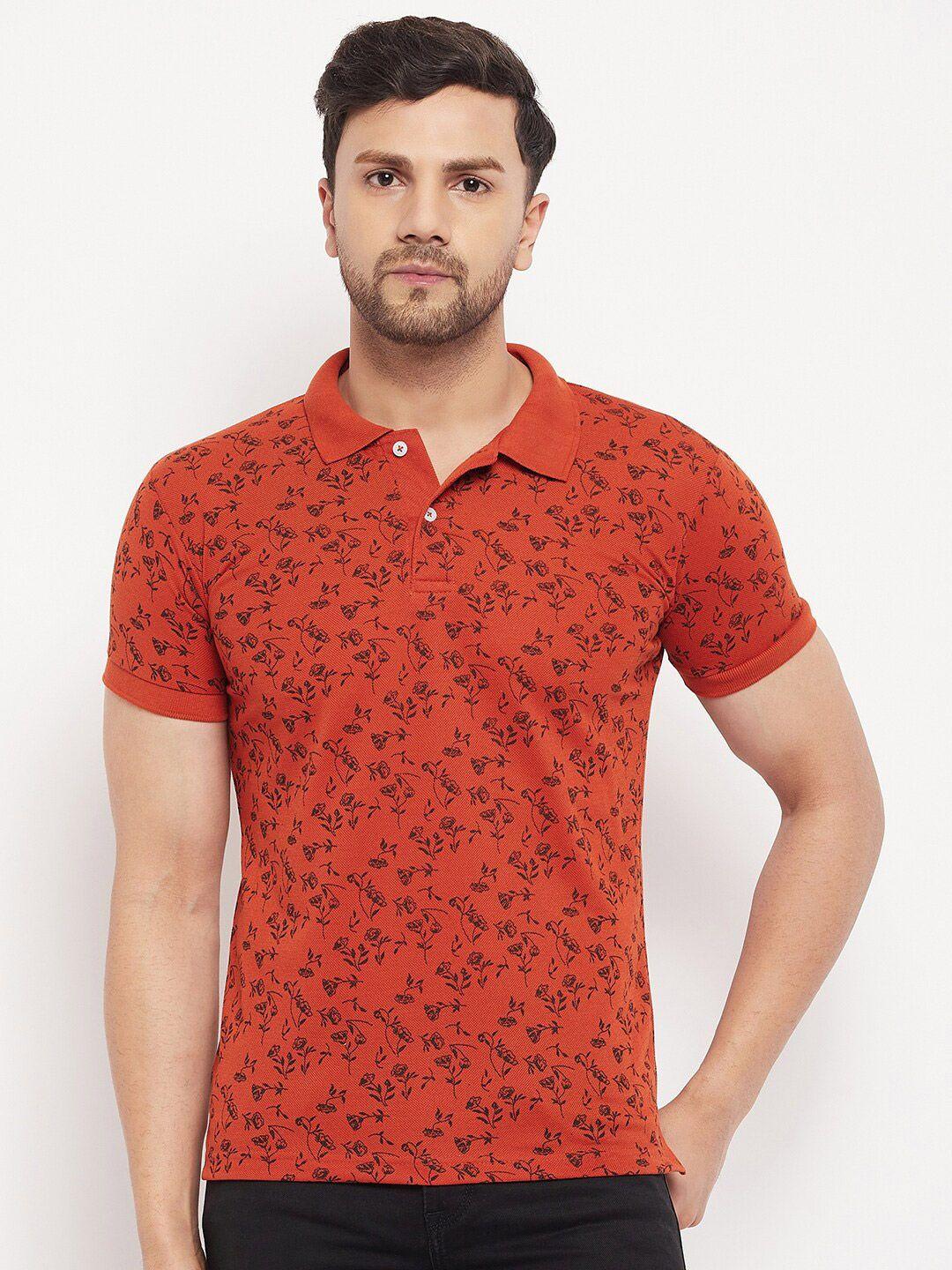 the million club floral printed slim fit t-shirt