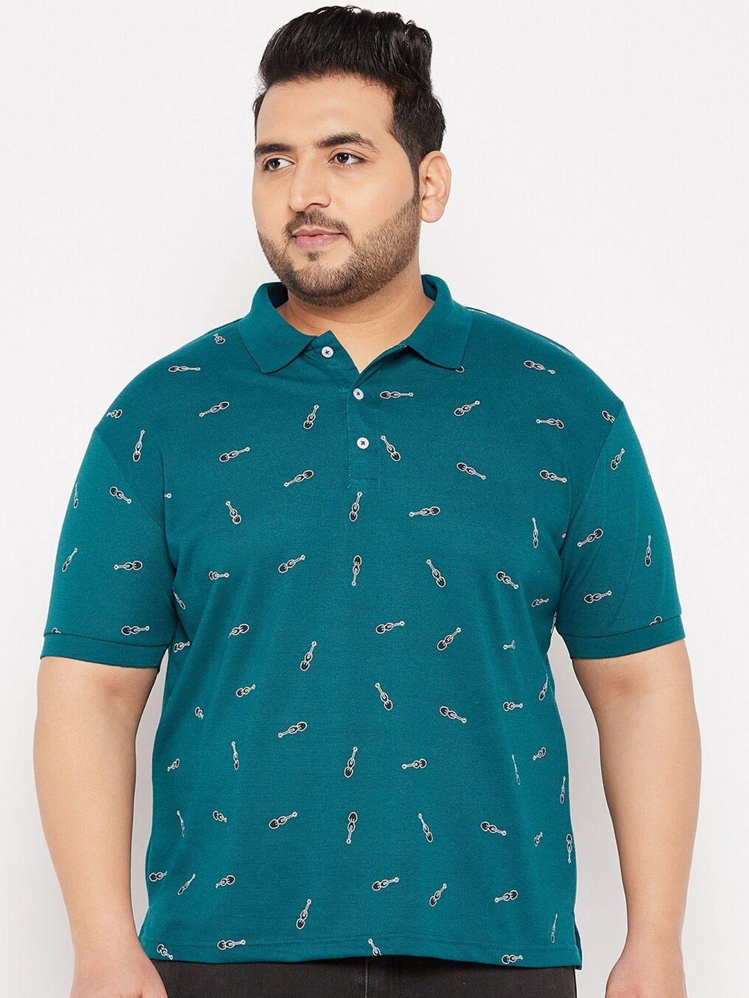 the million club men plus size printed polo collar t-shirt