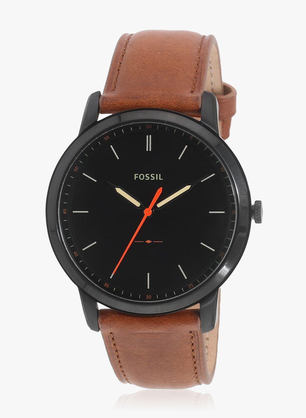 the minima fs5305 tan/black analog watch