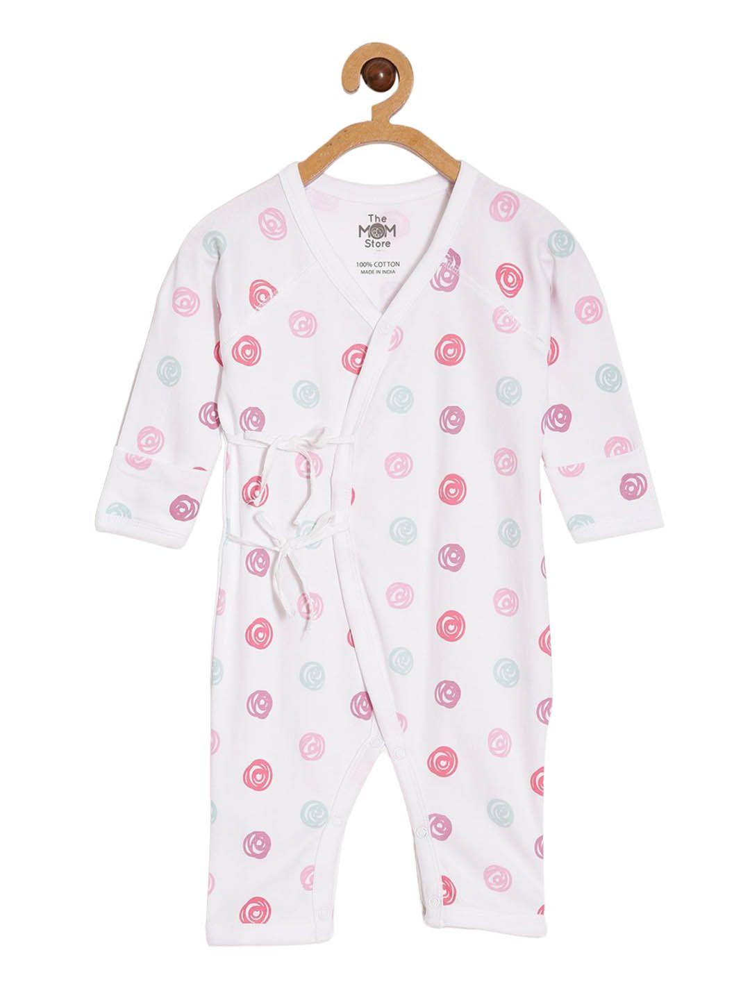 the mom store infants printed cotton romper