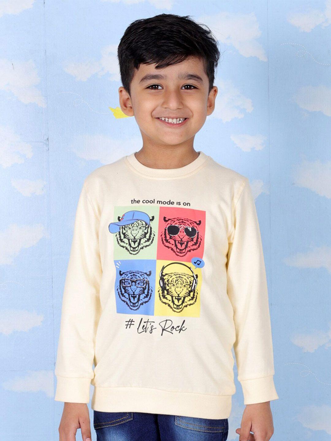 the mom store kids pack of 2 graphic printed cotton pullover sweatshirts