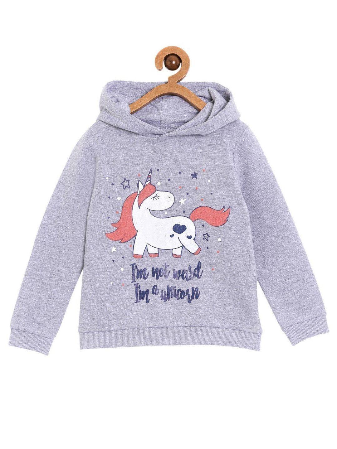 the mom store kids printed hooded sweatshirt