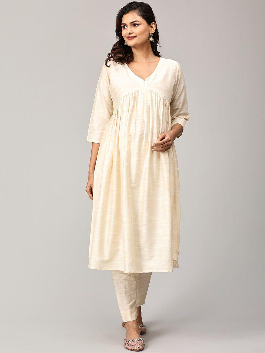 the mom store maternity empire kurta with trouser