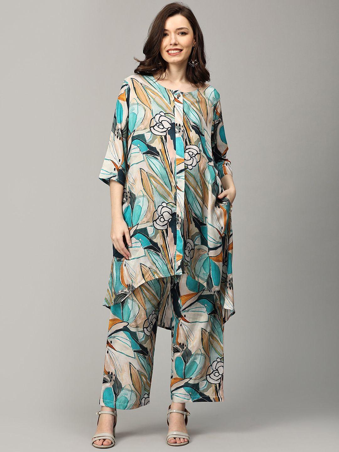 the mom store printed top with trouser maternity co-ords
