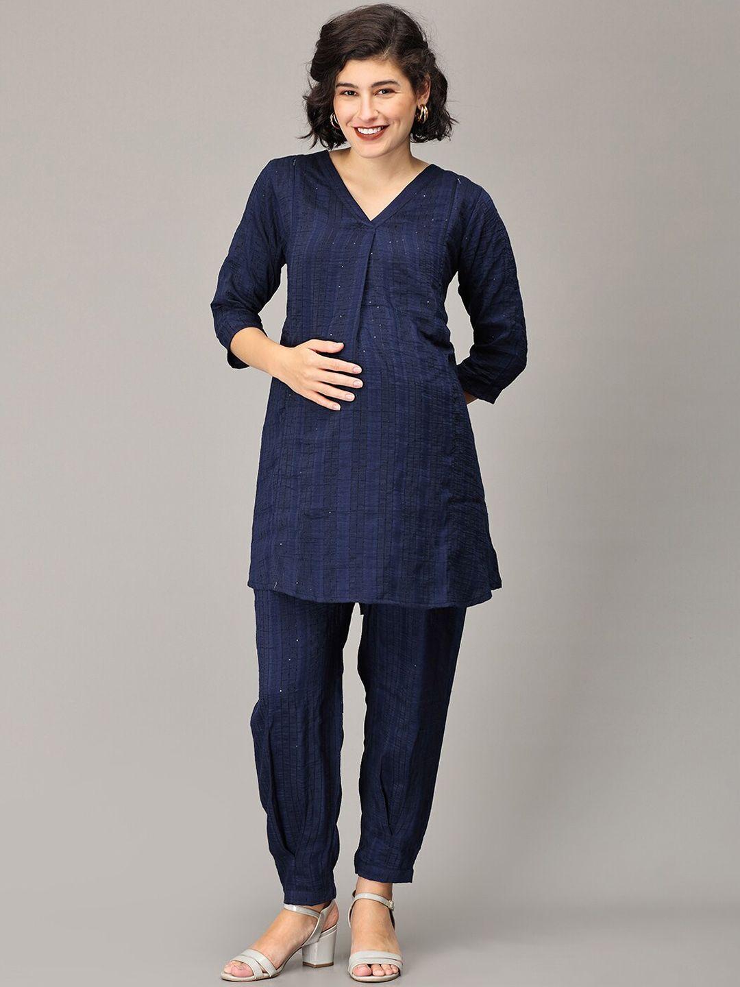 the mom store regular maternity kurta with pyjamas