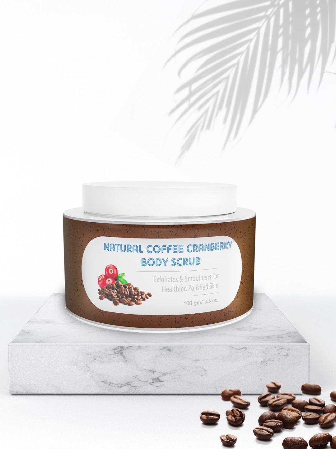 the moms co. natural cranberry coffee body scrub with mono carton 100 gm