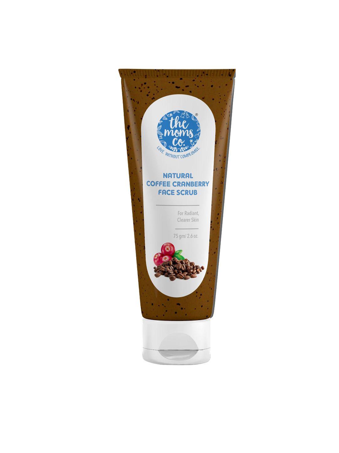 the moms co. natural cranberry coffee face scrub (75 gm)