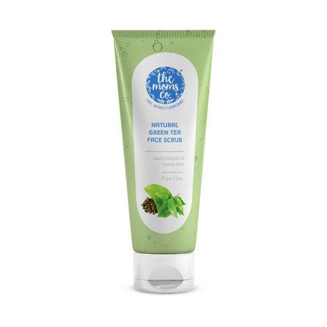 the moms co. natural green tea face scrub (75 g)