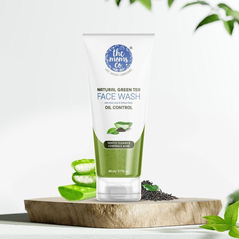 the moms co. natural green tea face wash