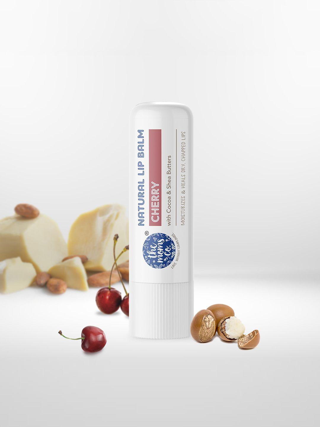 the moms co. natural lip balm with cocoa & cherry - 5 g