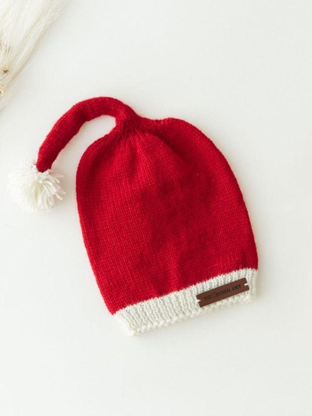 the original knit infants acrylic pom pom beanie