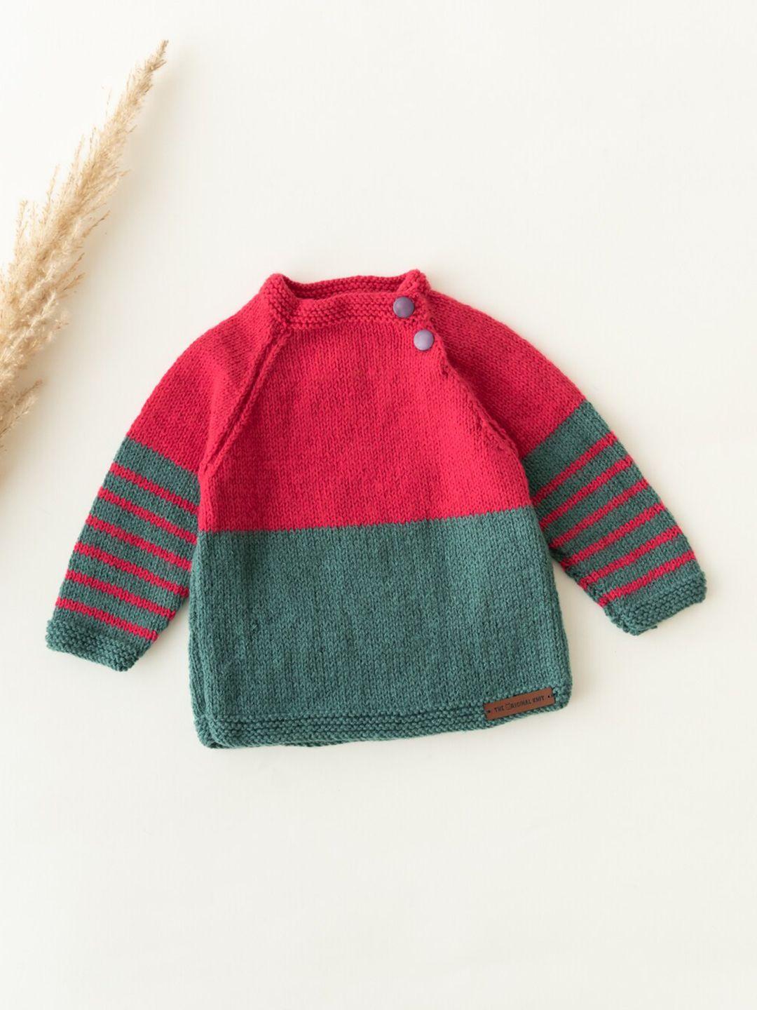 the original knit infants colourblocked acrylic pullover