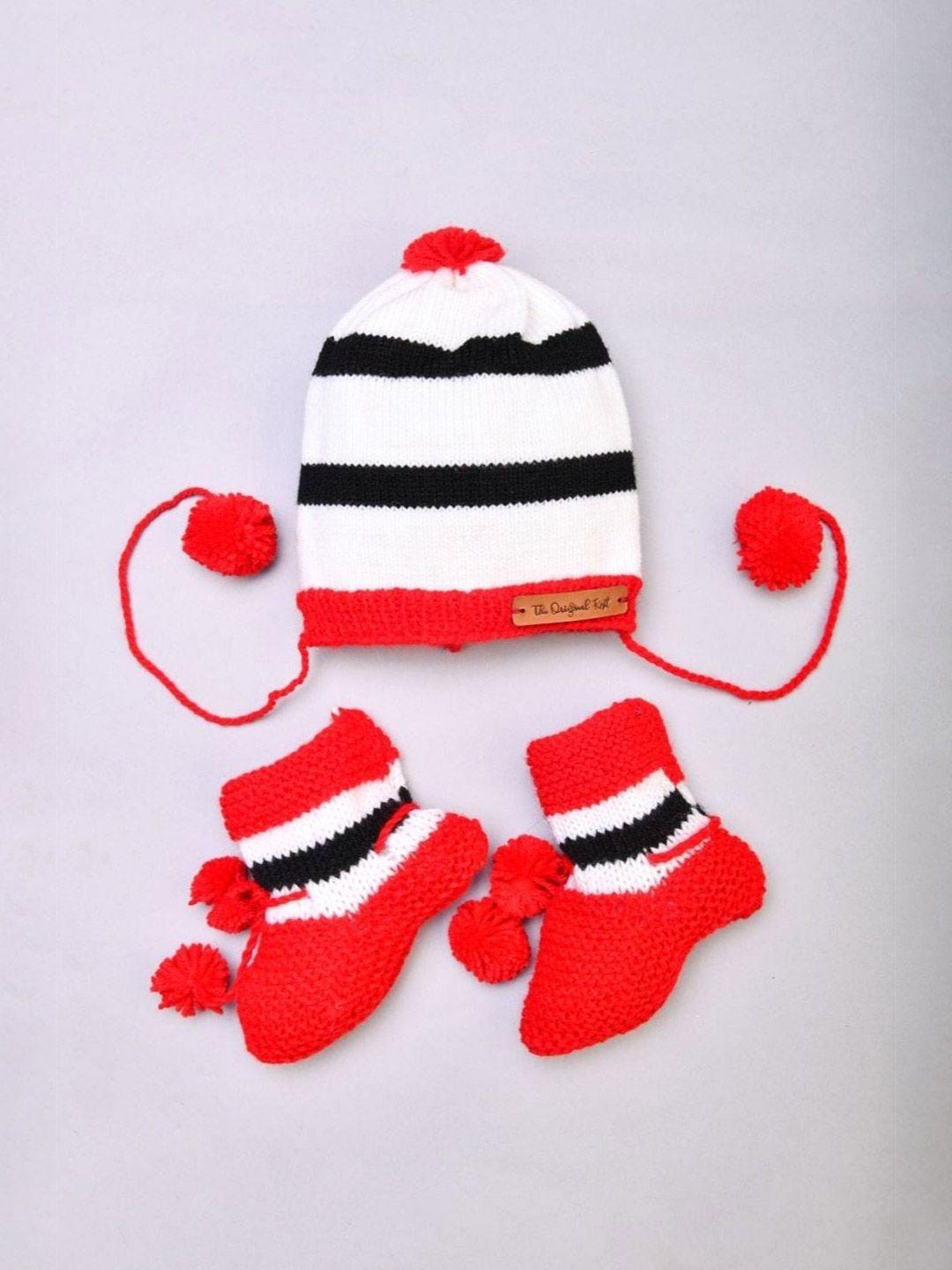 the original knit infants self design acrylic beanie with socks