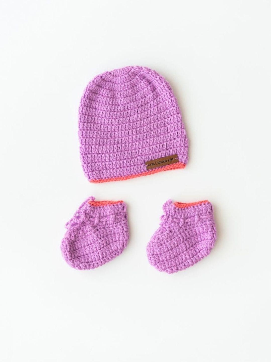 the original knit infants self design beanie with socks