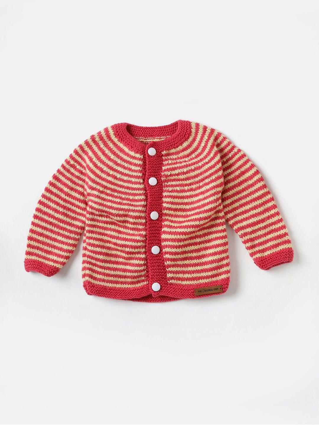the original knit unisex kids striped longline cardigan