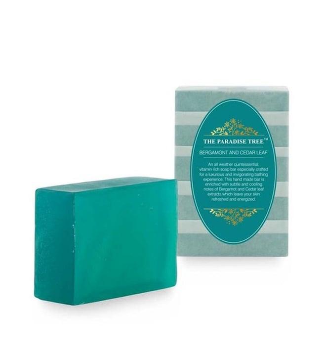 the paradise tree's bergamot and cedar leaf sugar soap - 100 gm