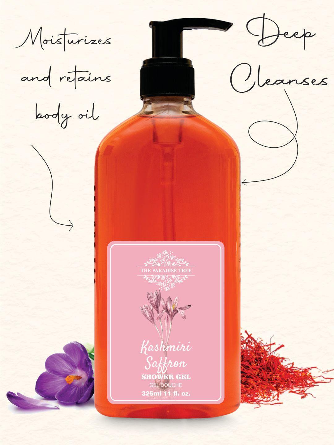 the paradise tree kashmiri saffron shower gel - 325 ml