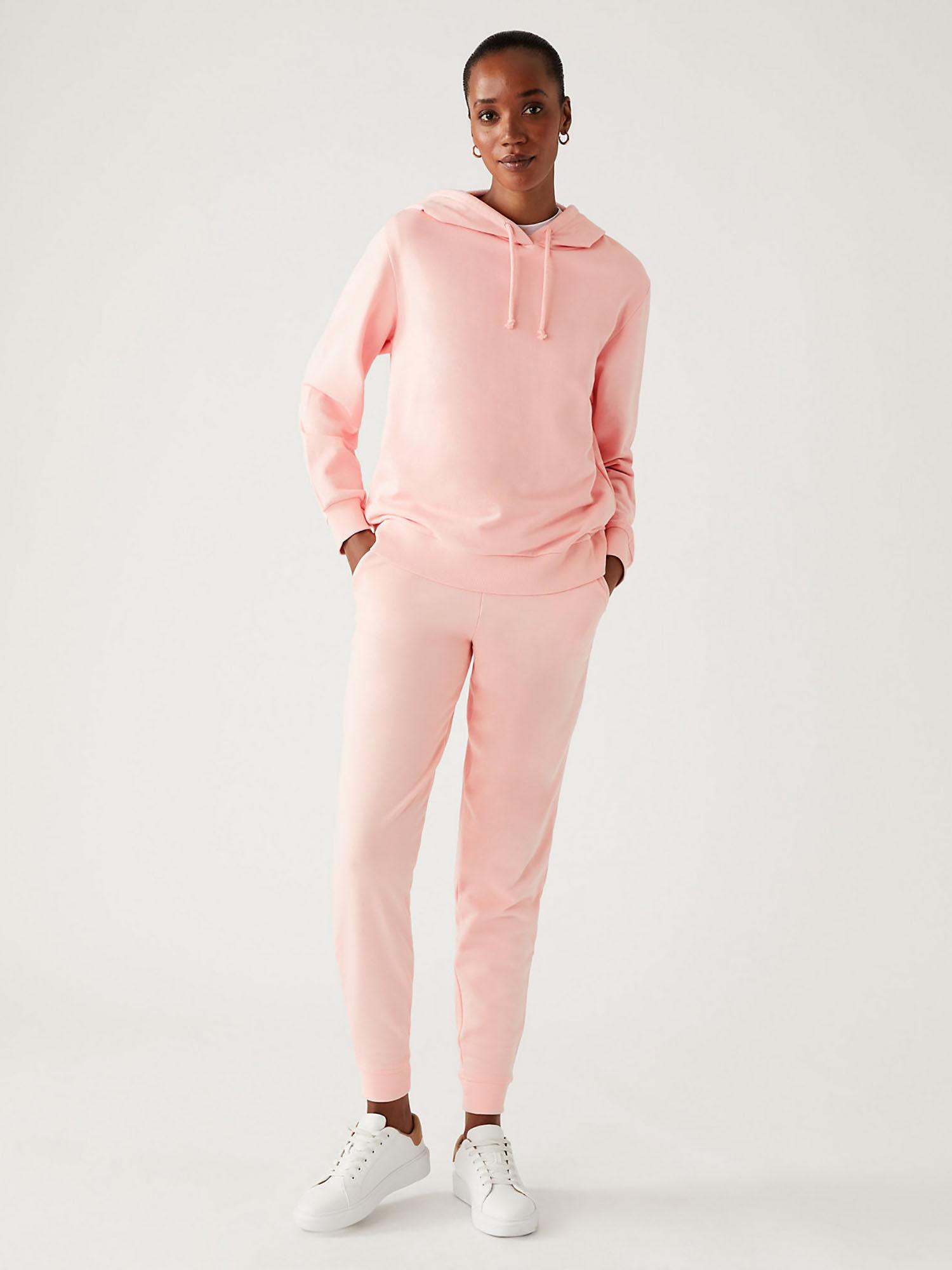 the pink cotton rich cuffed joggers