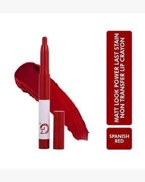 the power last lip stain crayon lipstick - spanish red