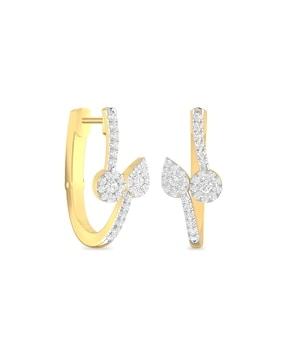 the qaanit 18k gold diamond earrings