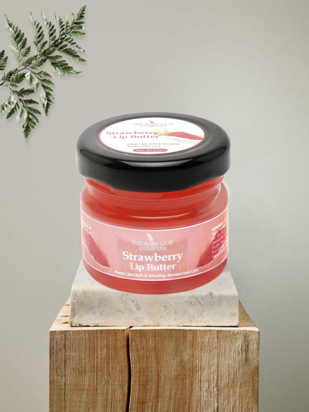 the rare leaf company natural uv protection lip butter 20 g - strawberry