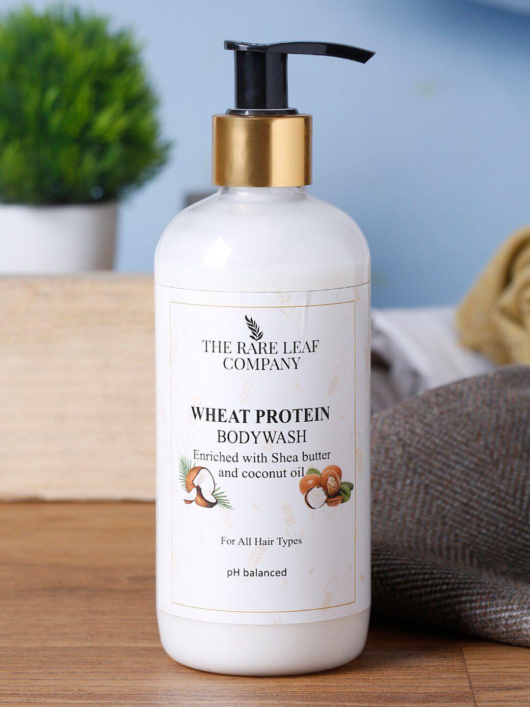 the rare leaf company wheat protein body wash shower gel 300ml