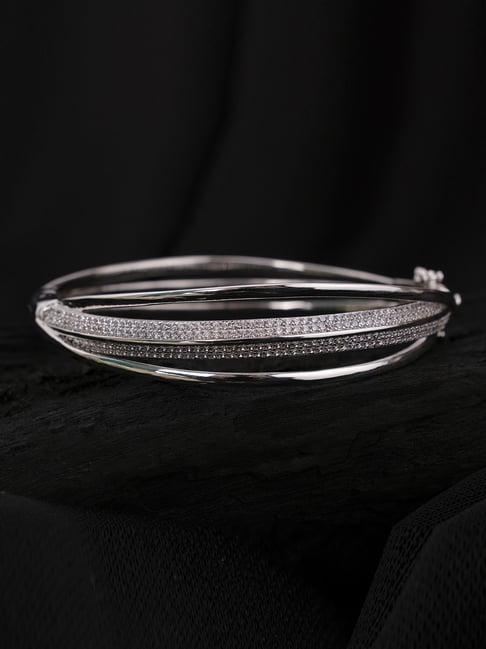 the real effect london 800 silver bangle for women