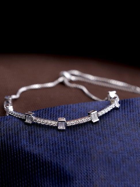 the real effect london 800 silver cz bracelet for women