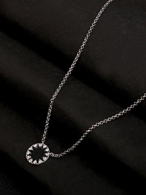 the real effect london 800 silver pendant with chain for women
