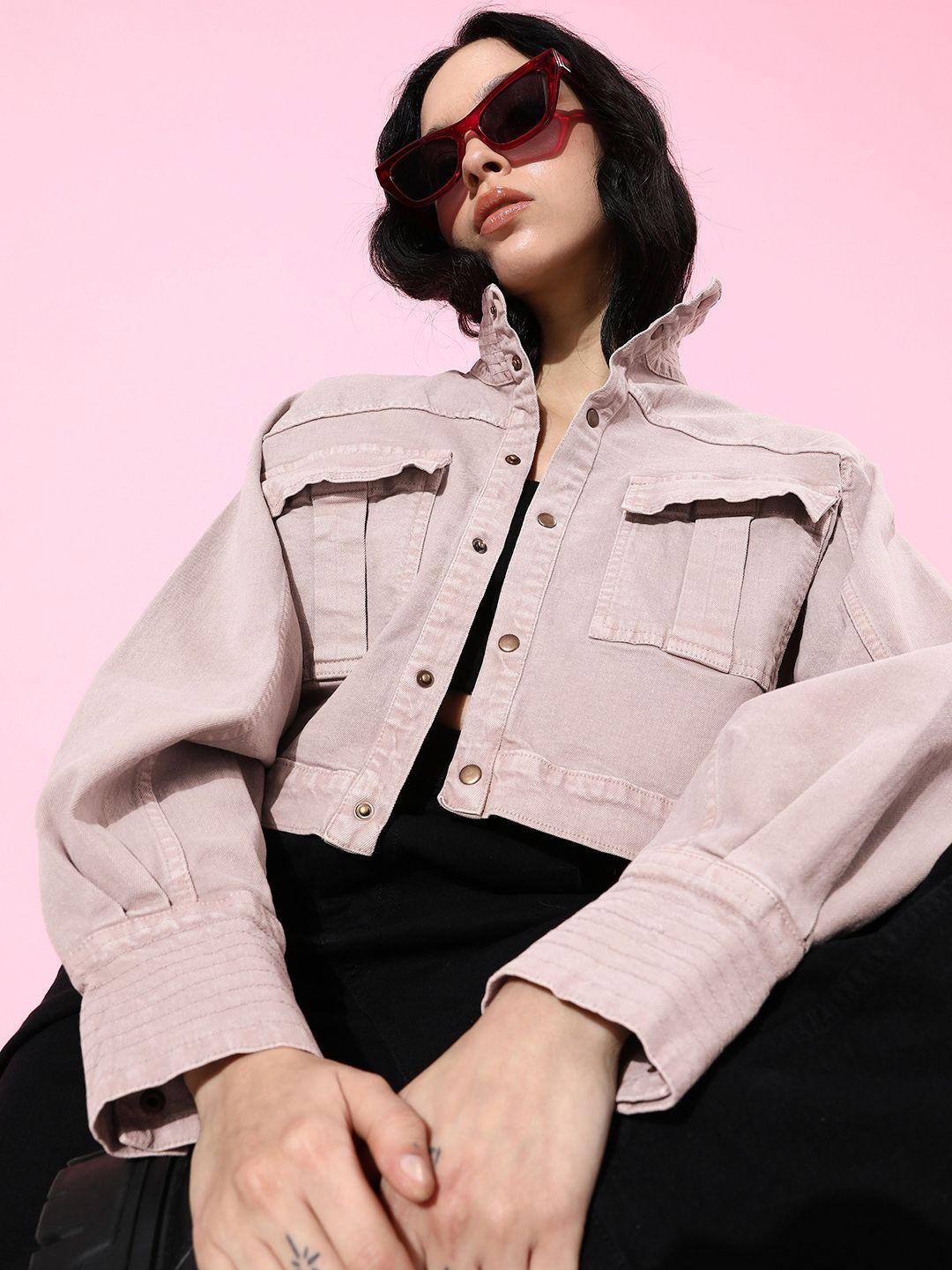 the roadster life co. boxy crop denim jacket