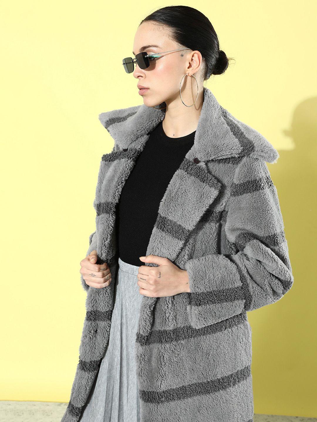 the roadster life co. december frosty winters soft textures fur trench coat